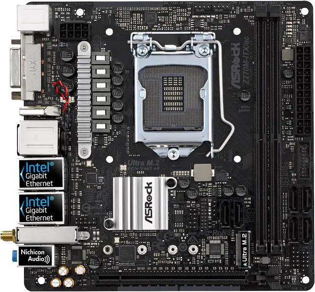 Alt view image 2 of 7 - ASRock Z270M-ITX/ac LGA 1151 Intel Z270 HDMI USB 3.0 Mini ITX Motherboards - Intel