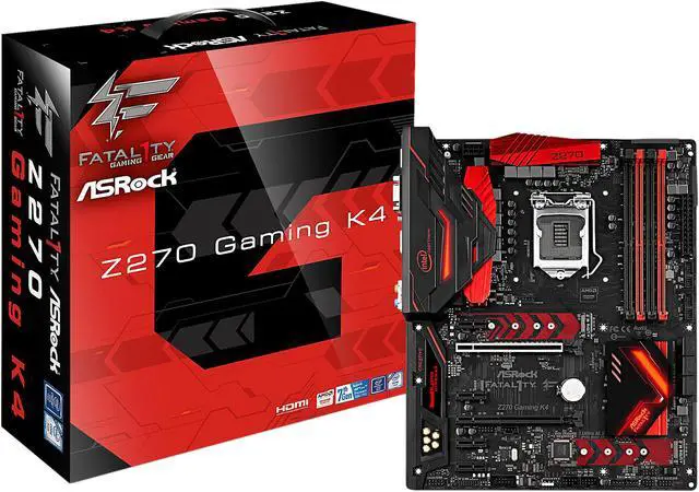 Alt view image 7 of 7 - ASRock Fatal1ty Z270 GAMING K4 LGA 1151 Intel Z270 HDMI USB 3.0 ATX Motherboards - Intel