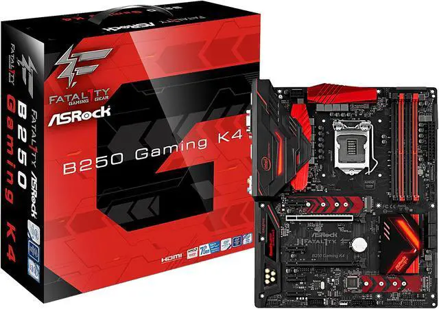 Alt view image 7 of 7 - ASRock Fatal1ty B250 GAMING K4 LGA 1151 Intel B250 HDMI USB 3.0 ATX Motherboards - Intel