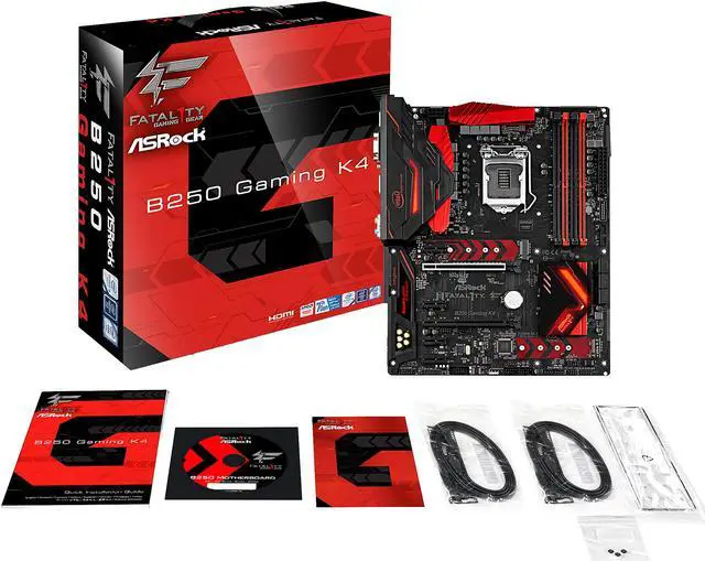 Alt view image 6 of 7 - ASRock Fatal1ty B250 GAMING K4 LGA 1151 Intel B250 HDMI USB 3.0 ATX Motherboards - Intel