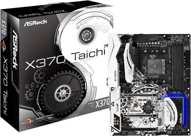 Alt view image 9 of 10 - ASRock X370 Taichi AM4 AMD Promontory X370 ATX AMD Motherboard