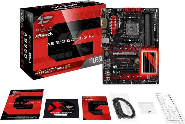Alt view image 6 of 7 - ASRock Fatal1ty AB350 Gaming K4 AM4 AMD Promontory B350 USB 3.1 HDMI ATX AMD Motherboard