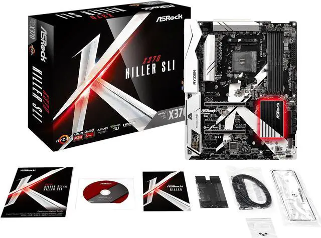 Alt view image 8 of 10 - ASRock X370 Killer SLI AM4 AMD Promontory X370 SATA 6Gb/s USB 3.0 HDMI ATX Motherboards - AMD