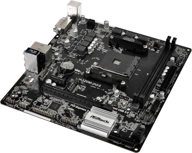 Main image of ASRock A320M-DGS AM4 AMD Promontory A320 USB 3.1 Micro ATX Motherboards - AMD