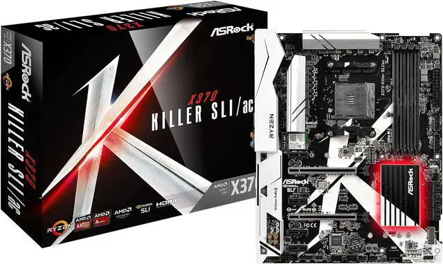 Alt view image 11 of 11 - ASRock X370 Killer SLI/ac AM4 AMD Promontory X370 ATX AMD Motherboard