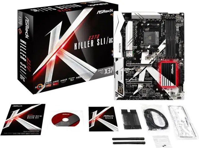 Alt view image 9 of 11 - ASRock X370 Killer SLI/ac AM4 AMD Promontory X370 ATX AMD Motherboard
