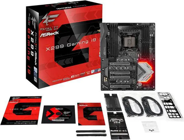 Alt view image 6 of 7 - ASRock Fatal1ty X299 Professional Gaming i9 LGA 2066 Intel X299 USB 3.1 USB 3.0 ATX Intel Motherboard