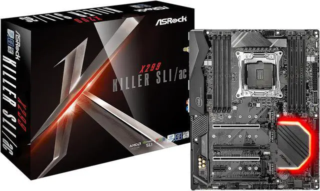 Alt view image 4 of 4 - ASRock X299 Killer SLI/ac LGA 2066 Intel X299 USB 3.1 ATX Intel Motherboard