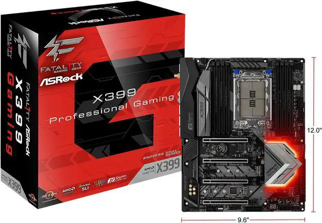 Alt view image 8 of 8 - ASRock Fatal1ty X399 Professional Gaming sTR4 AMD X399 ATX AMD Motherboard