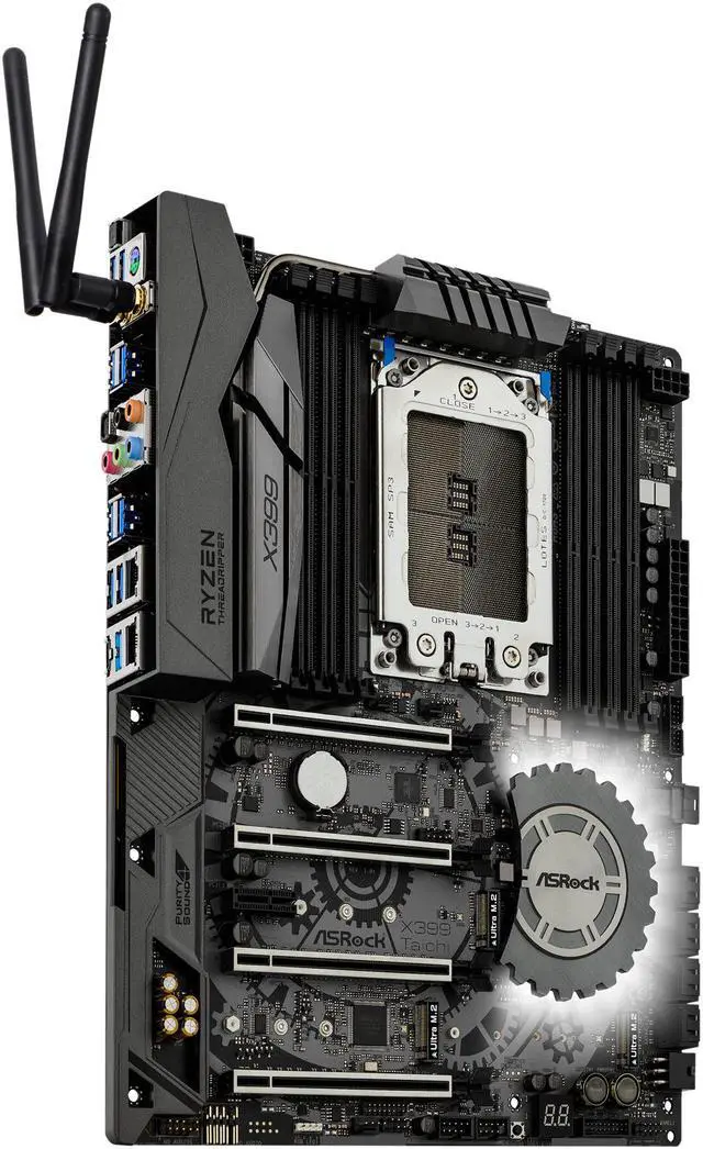 Alt view image 4 of 8 - ASRock X399 Taichi sTR4 AMD X399 ATX AMD Motherboard