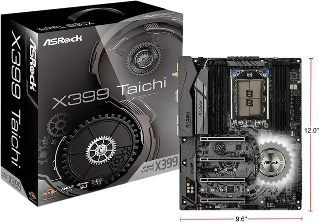 Alt view image 8 of 8 - ASRock X399 Taichi sTR4 AMD X399 ATX AMD Motherboard