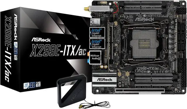 Alt view image 7 of 7 - ASRock X299E-ITX/AC LGA 2066 Intel X299 USB 3.1 Mini ITX Intel Motherboard