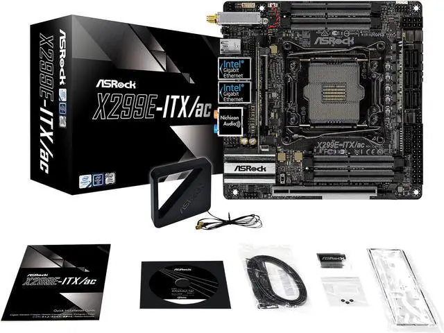 Alt view image 6 of 7 - ASRock X299E-ITX/AC LGA 2066 Intel X299 USB 3.1 Mini ITX Intel Motherboard