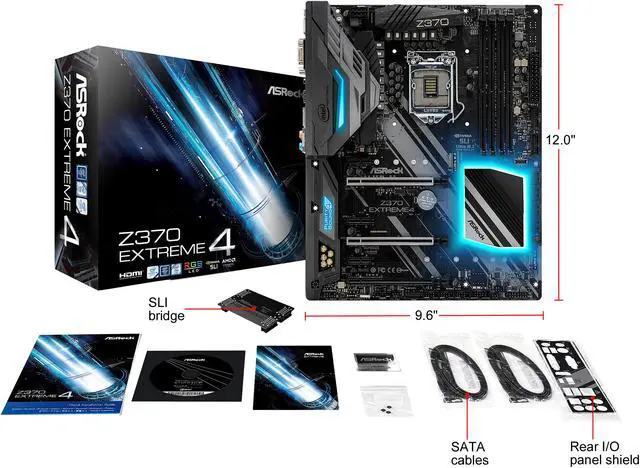 Alt view image 10 of 11 - ASRock Z370 Extreme4 LGA 1151 (300 Series) Intel Z370 HDMI USB 3.1 ATX Intel Motherboard