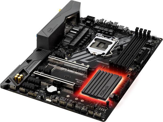 Alt view image 3 of 11 - ASRock Z370 Killer SLI/ac LGA 1151 (300 Series) Intel Z370 HDMI USB 3.1 ATX Intel Motherboard