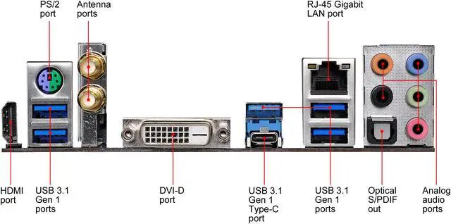 Alt view image 7 of 11 - ASRock Z370 Killer SLI/ac LGA 1151 (300 Series) Intel Z370 HDMI USB 3.1 ATX Intel Motherboard
