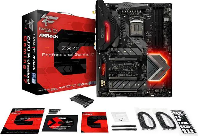 Alt view image 8 of 9 - ASRock Z370 Professional Gaming i7 LGA 1151 (300 Series) Intel Z370 HDMI USB 3.1 ATX Intel Motherboard