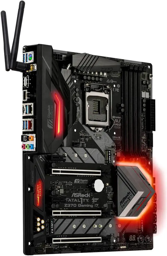 Alt view image 4 of 9 - ASRock Z370 Professional Gaming i7 LGA 1151 (300 Series) Intel Z370 HDMI USB 3.1 ATX Intel Motherboard