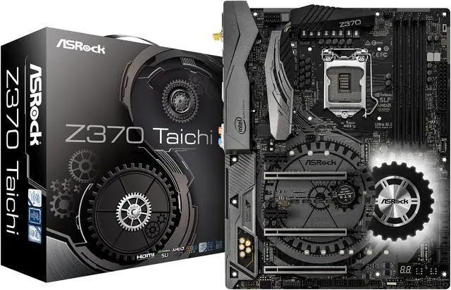 Alt view image 9 of 9 - ASRock Z370 Taichi LGA 1151 (300 Series) Intel Z370 HDMI USB 3.1 ATX Intel Motherboard