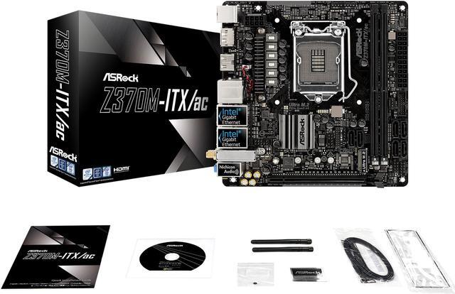 Alt view image 6 of 7 - ASRock Z370M-ITX/ac LGA 1151 (300 Series) Intel Z370 HDMI USB 3.1 Mini ITX Intel Motherboard