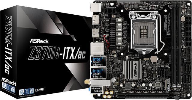 Alt view image 7 of 7 - ASRock Z370M-ITX/ac LGA 1151 (300 Series) Intel Z370 HDMI USB 3.1 Mini ITX Intel Motherboard