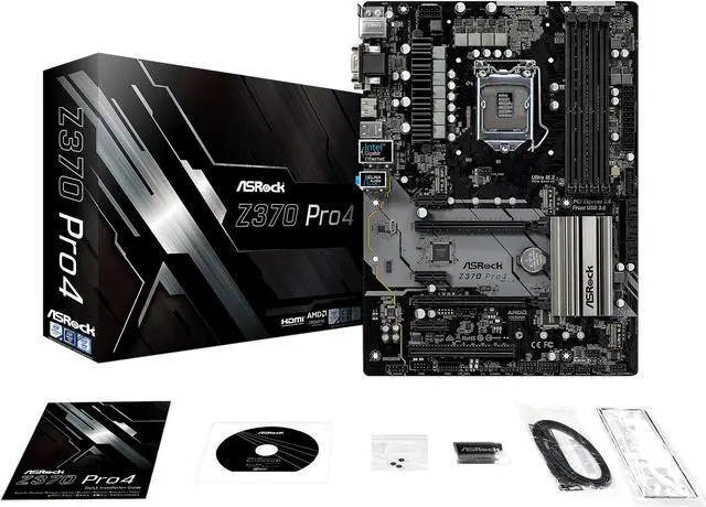 Alt view image 6 of 7 - ASRock Z370 Pro4 LGA 1151 (300 Series) Intel Z370 HDMI USB 3.1 ATX Intel Motherboard