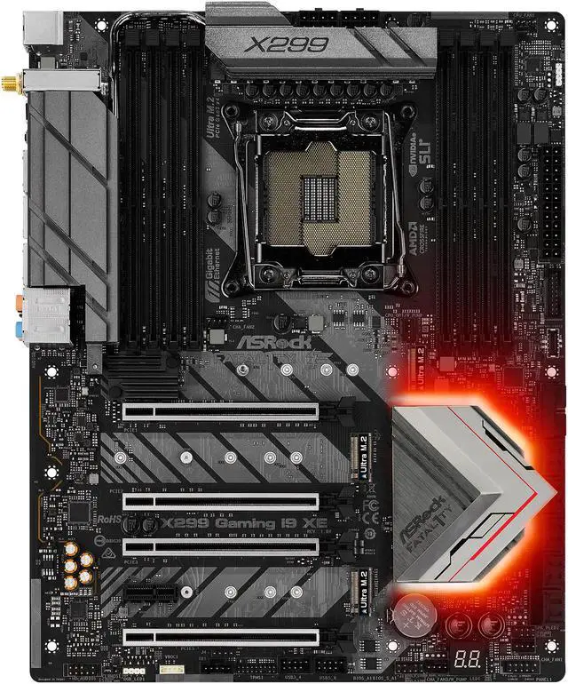 Alt view image 2 of 8 - ASRock Fatal1ty X299 Professional Gaming i9 XE LGA 2066 Intel X299 USB 3.1 ATX Intel Motherboard