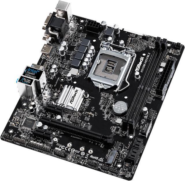 ASRock H310M-HDV/M.2 LGA 1151 (300 Series) Intel H310 HDMI SATA 6Gb/s USB  3.1 Micro ATX Intel Motherboard