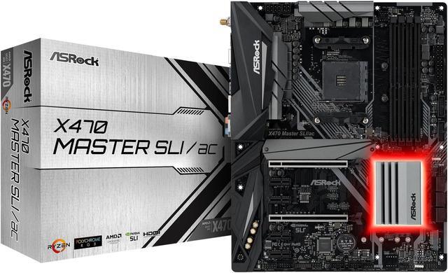 Alt view image 11 of 11 - ASRock X470 Master SLI/AC AM4 AMD Ryzen 3000 Series CPU Ready ATX AMD Motherboard