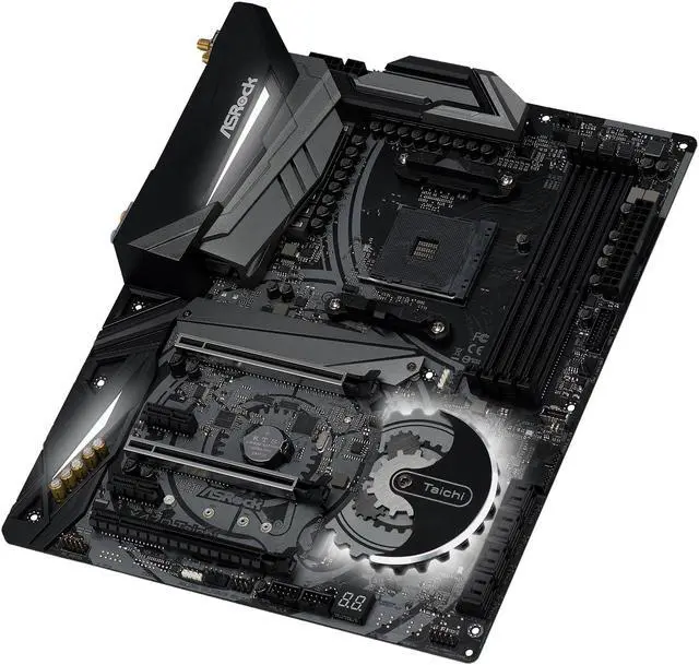 Alt view image 2 of 11 - ASRock X470 Taichi AM4 AMD Ryzen 3000 Series CPU Ready ATX AMD Motherboard