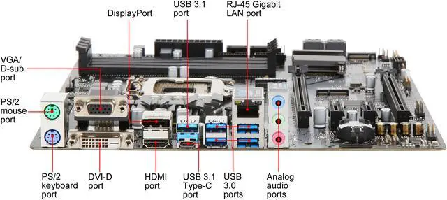 Alt view image 5 of 6 - ASRock Q370M VPRO LGA 1151 (300 Series) Intel Q370 HDMI USB 3.1 Micro ATX Intel Motherboard
