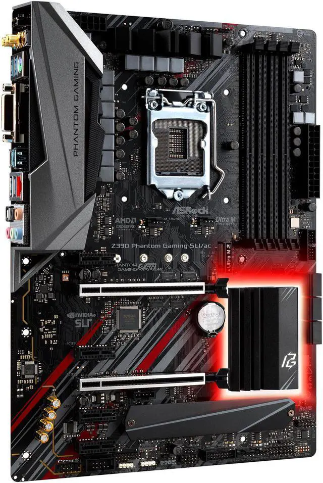 Alt view image 3 of 10 - ASRock Z390 PHANTOM GAMING SLI/ac LGA 1151 (300 Series) Intel Z390 HDMI SATA 6Gb/s USB 3.1 ATX Intel Motherboard ONLY @NEWEGG