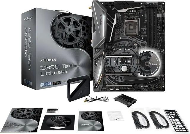 Alt view image 8 of 10 - ASRock Z390 Taichi Ultimate LGA 1151 (300 Series) Intel Z390 ATX Intel Motherboard