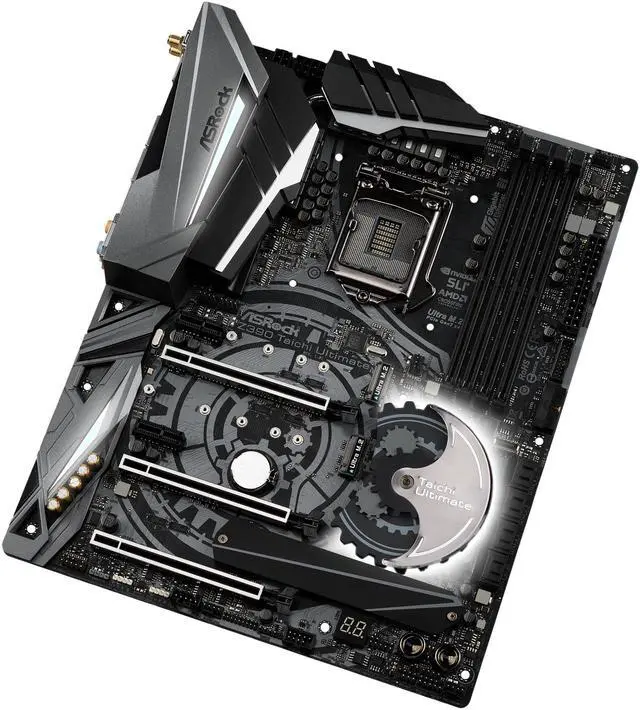 Alt view image 4 of 10 - ASRock Z390 Taichi Ultimate LGA 1151 (300 Series) Intel Z390 ATX Intel Motherboard