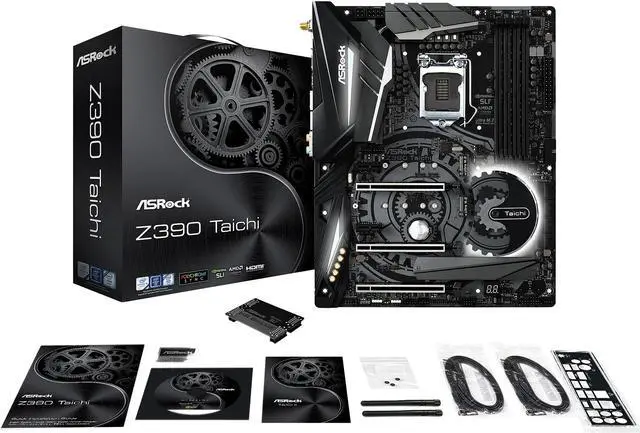 Alt view image 8 of 10 - ASRock Z390 Taichi LGA 1151 (300 Series) Intel Z390 ATX Intel Motherboard