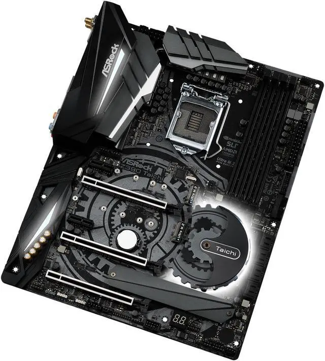 Alt view image 4 of 10 - ASRock Z390 Taichi LGA 1151 (300 Series) Intel Z390 ATX Intel Motherboard