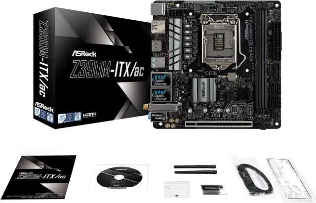 Alt view image 9 of 11 - ASRock Z390M-ITX/ac LGA 1151 (300 Series) Intel Z390 HDMI USB 3.1 Mini ITX Intel Motherboard