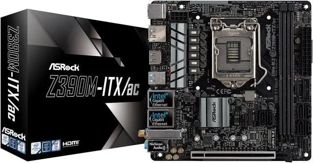 Alt view image 10 of 11 - ASRock Z390M-ITX/ac LGA 1151 (300 Series) Intel Z390 HDMI USB 3.1 Mini ITX Intel Motherboard