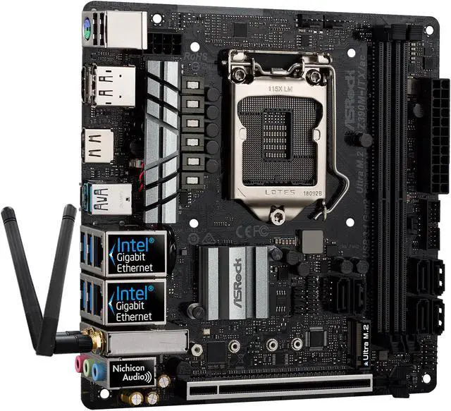 Alt view image 6 of 11 - ASRock Z390M-ITX/ac LGA 1151 (300 Series) Intel Z390 HDMI USB 3.1 Mini ITX Intel Motherboard