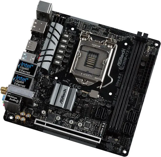 Alt view image 4 of 11 - ASRock Z390M-ITX/ac LGA 1151 (300 Series) Intel Z390 HDMI USB 3.1 Mini ITX Intel Motherboard