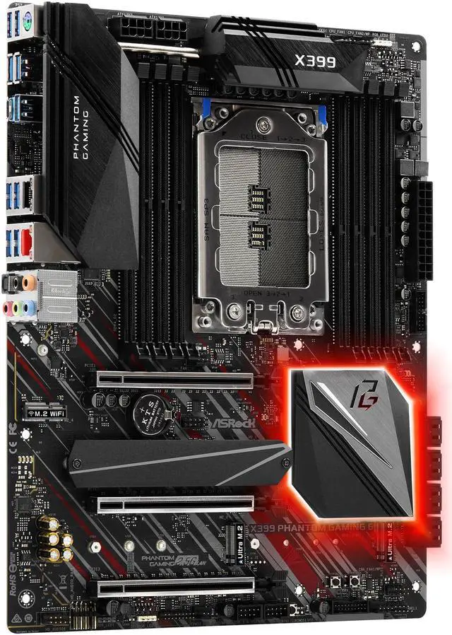 Alt view image 4 of 9 - ASRock X399 Phantom Gaming 6 sTR4 AMD X399 ATX AMD Motherboard