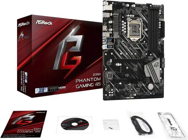 Alt view image 6 of 7 - ASRock Z390 PHANTOM GAMING 4S LGA 1151 (300 Series) Intel Z390 HDMI SATA 6Gb/s USB 3.1 ATX Intel Motherboard