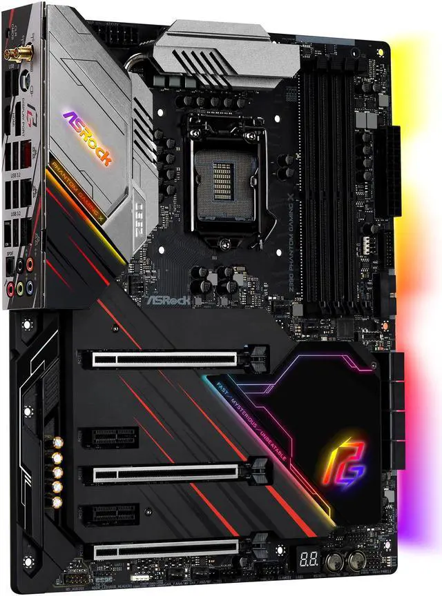 Alt view image 2 of 10 - ASRock Z390 PHANTOM GAMING X LGA 1151 (300 Series) Intel Z390 ATX Intel Motherboard