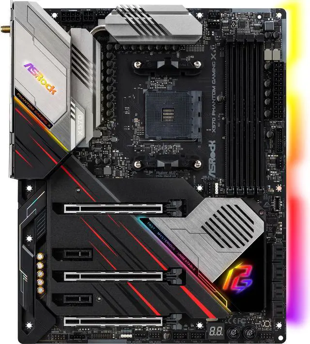 Alt view image 2 of 9 - ASRock X570 Phantom Gaming X AM4 AMD Premium X570 ATX AMD Motherboard