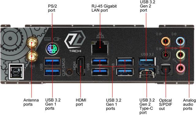 Alt view image 6 of 8 - ASRock X570 TAICHI AM4 AMD X570 ATX AMD Motherboard