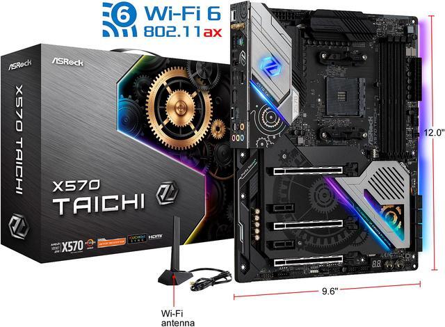 Alt view image 8 of 8 - ASRock X570 TAICHI AM4 AMD X570 ATX AMD Motherboard
