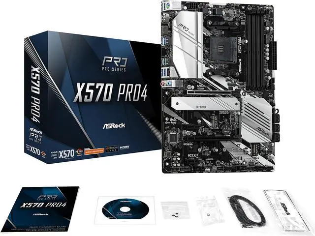 Alt view image 6 of 10 - ASRock X570 PRO4 AM4 AMD X570 ATX AMD Motherboard