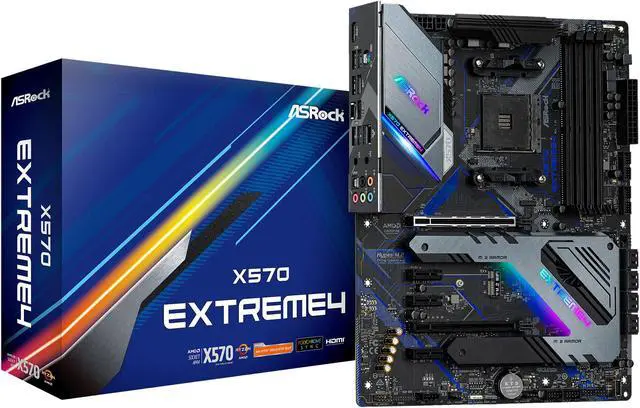 Alt view image 7 of 10 - ASRock X570 EXTREME4 AM4 AMD X570 ATX AMD Motherboard