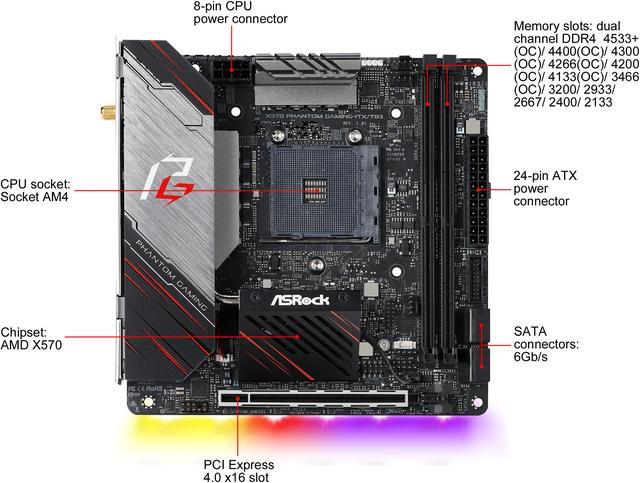 X570 motherboard mini on sale itx