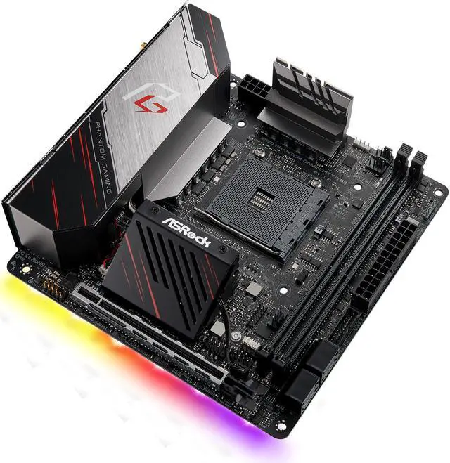 Alt view image 5 of 9 - ASRock X570 PHANTOM GAMING-ITX/TB3 Mini ITX Thunderbolt 3 AMD Motherboard